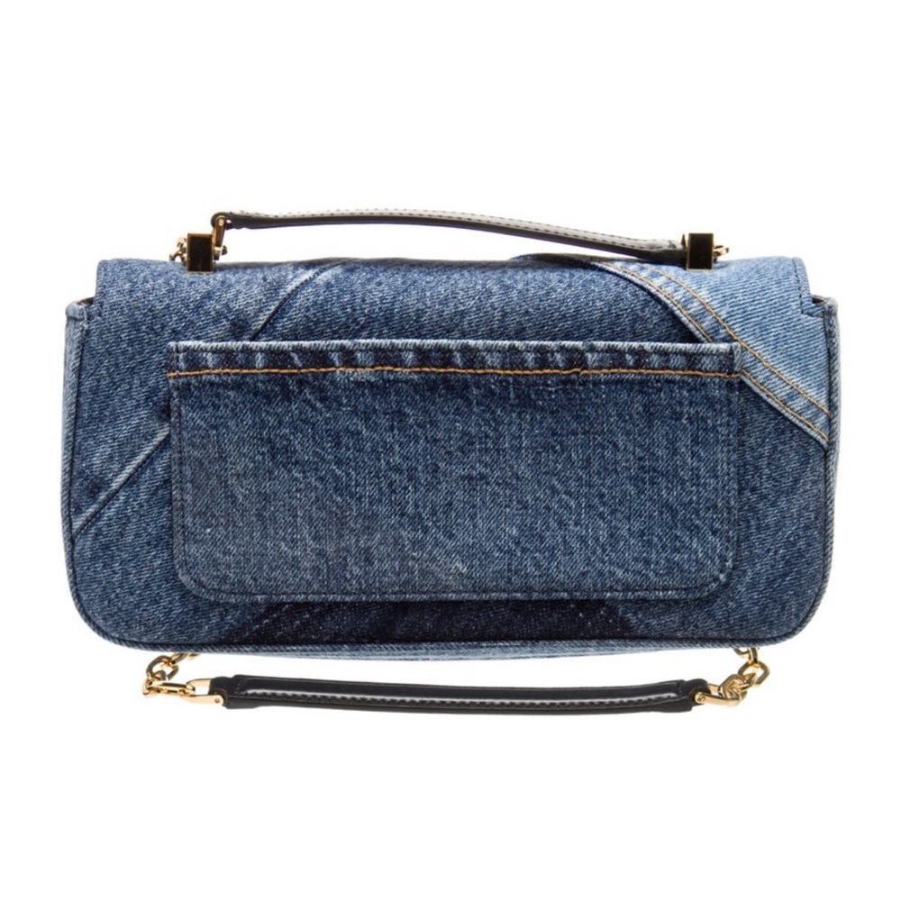 Tom Ford Blue Denim Patchwork Shoulder Bag - Picture 4 of 9